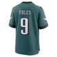 P.Eagles #9 Nick Foles Midnight Green Team Retired Player Game Stitched American Football Jerseys