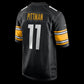 P.Steelers #11 Michael Pittman Jr. Black Game Stitched American Football Jerseys