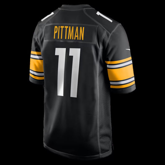 P.Steelers #11 Michael Pittman Jr. Black Game Stitched American Football Jerseys