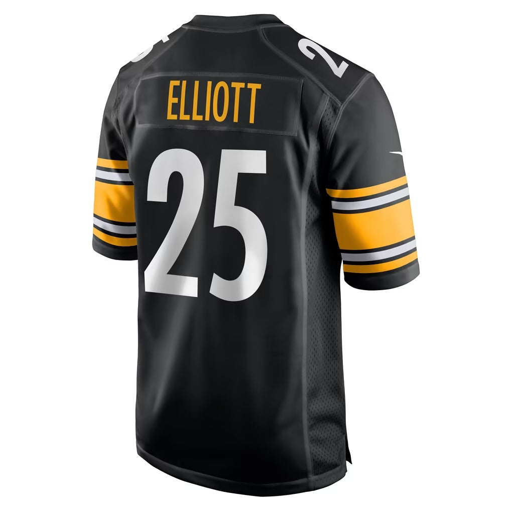 P.Steelers #25 DeShon Elliott Black Game Football Jersey