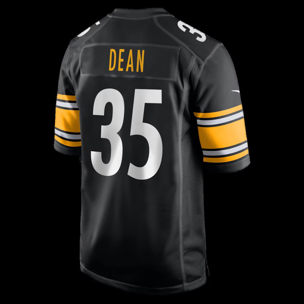 P.Steelers #35 Jamel Dean Black Team Game Stitched American Football Jerseys