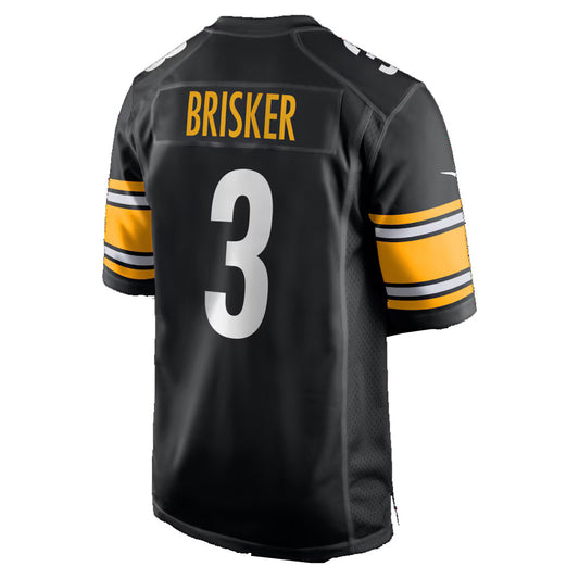 P.Steelers #3 Jaquan Brisker Black Team Game Stitched American Football Jerseys