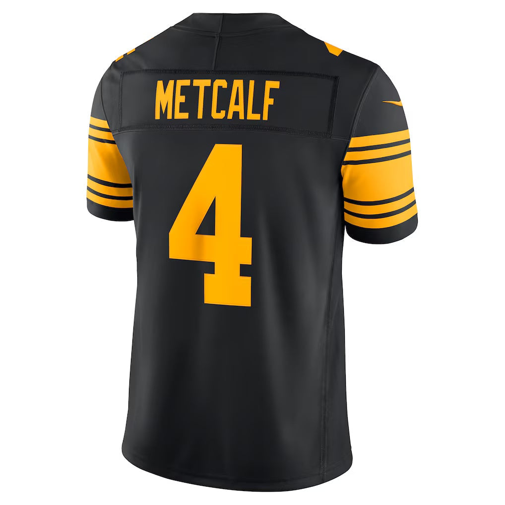 P.Steelers #4 DK Metcalf Black Alternate Vapor F.U.S.E. Stitched Limited Football Jersey