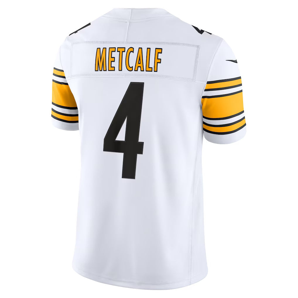 P.Steelers #4 DK Metcalf White Vapor F.U.S.E. Stitched Limited Football Jersey