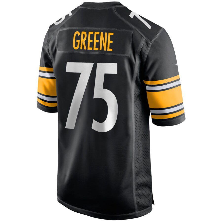 P.Steelers #75 Joe Greene Game Retired Player Jersey - Black Stitched American Football Jerseys