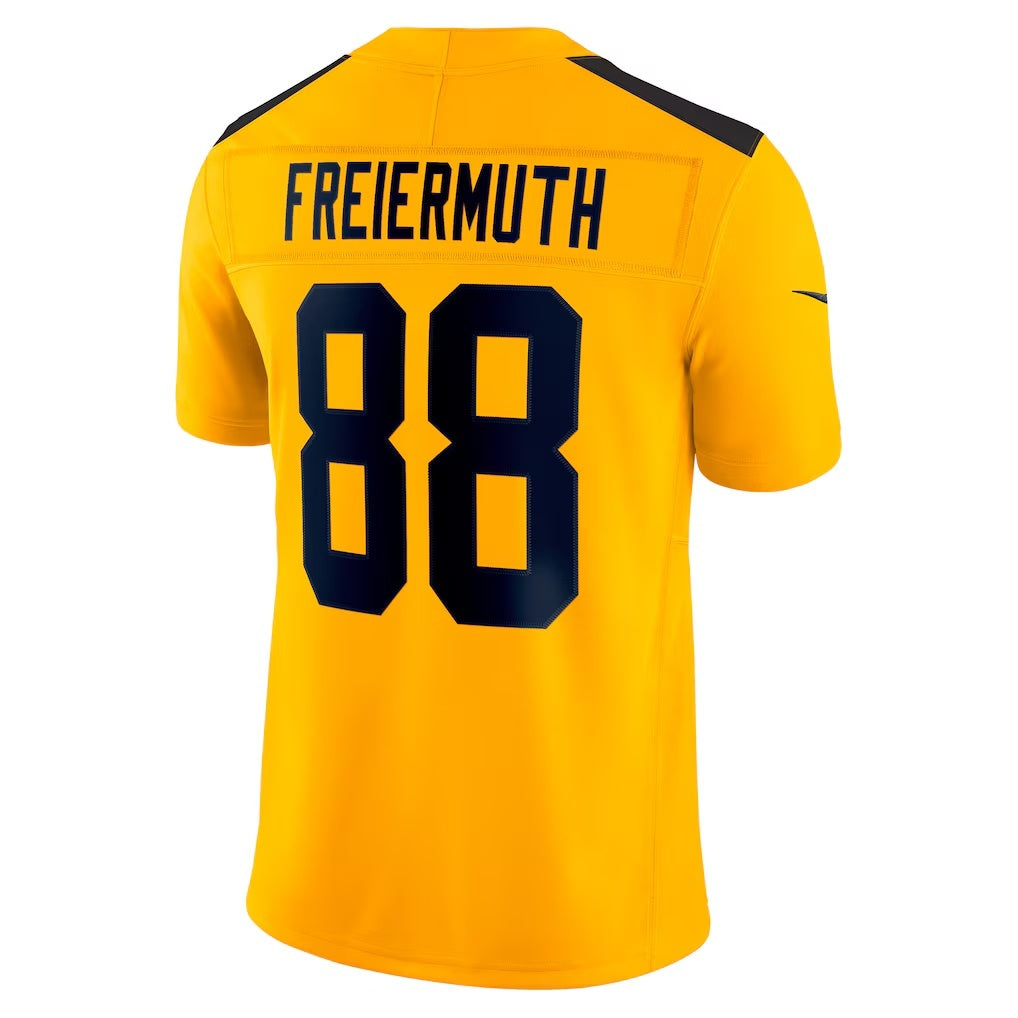P.Steelers #88 Pat Freiermuth Gold Alternate Vapor F.U.S.E. Limited Stitched American Football Jerseys