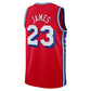 PH.76ers #23 LeBron James Red Swingman Jersey - Statement Edition Stitched American Basketball Jersey