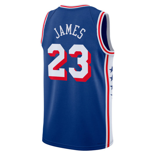 PH.76ers #23 LeBron James Royal Swingman Jersey - Icon Edition Stitched American Basketball Jersey