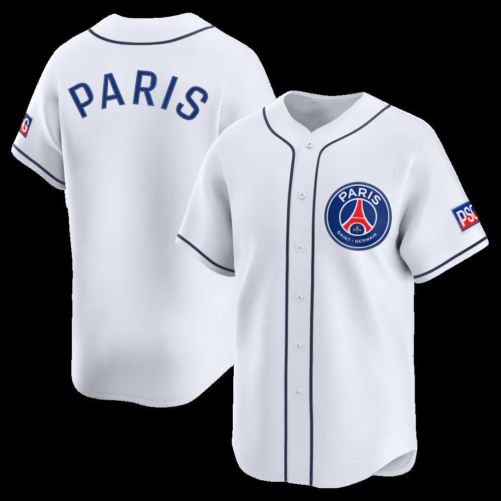 Paris Saint-Germain White 2025 Soccer Limited Baseball Jersey