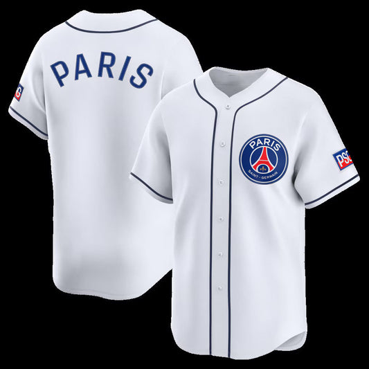 Paris Saint-Germain White 2025 Soccer Limited Baseball Jersey