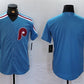 Philadelphia Phillies Blank Blue Cool Base Stitched Baseball Jersey