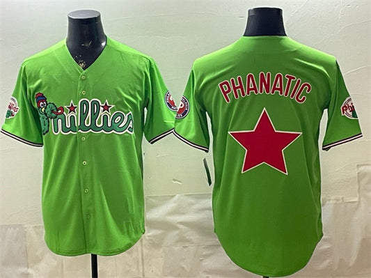 Philadelphia Phillies Light Green Phanatic Limited Stitched Baseball Jersey