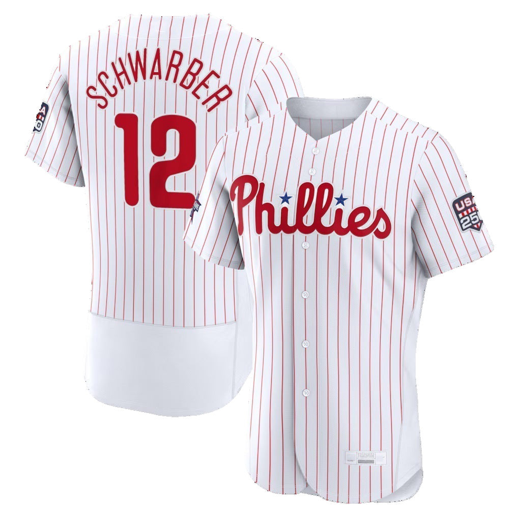 Philadelphia Phillies #12 Kyle Schwarber 2026 All-Star Game White Authentic Baseball Jersey