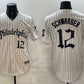 Philadelphia Phillies #12 Kyle Schwarber Cream Pinstripe Gothic Vapor Limited Stitched Baseball Jersey