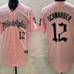 Philadelphia Phillies #12 Kyle Schwarber Pink Gothic Vapor Limited Stitched Baseball Jersey