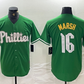 Philadelphia Phillies #16 Brandon Marsh Green 2024 City Connect Stitched Baseball Jerseys