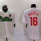 Philadelphia Phillies #16 Brandon Marsh White Green Cool Base Stitched Baseball Jersey