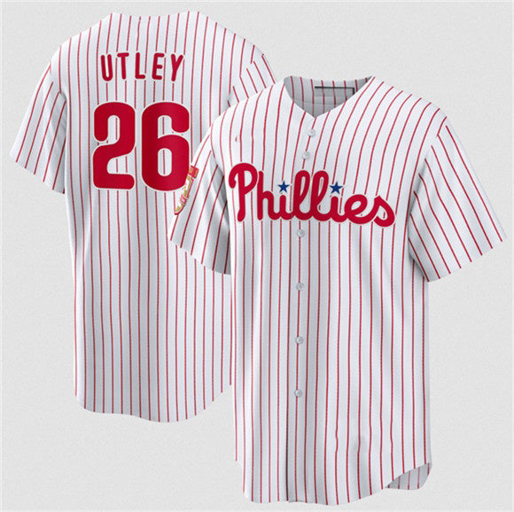 Philadelphia Phillies #26 Chase Utley White 2026 Cool Base Stitched Baseball Jersey