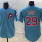 Philadelphia Phillies #29 John Kruk Blue Cool Base Stitched Baseball Jersey