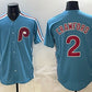 Philadelphia Phillies #2 Justin Crawford Blue Cool Base Stitched Baseball Jersey