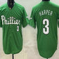 Philadelphia Phillies #3 Bryce Harper Green Limited Stitched Baseball Jersey