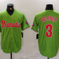 Philadelphia Phillies #3 Bryce Harper Green With Patch Stitched Cool Base Baseball Jersey