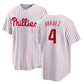 Philadelphia Phillies #4 Luis Arraez White Home Stitched Baseball Jersey
