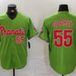 Philadelphia Phillies #55 Ranger Suarez Number Green With Patch Stitched Cool Base Baseball Jersey