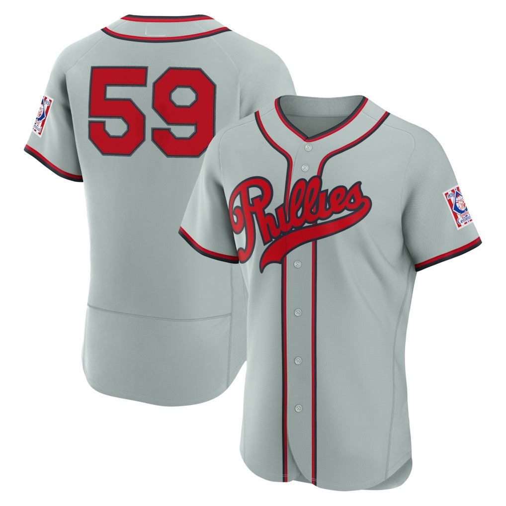Philadelphia Phillies #59 Jhoan Duran Gray 2026 Field of Dreams Authentic Baseball Jersey