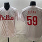 Philadelphia Phillies #59 Jhoan Durán White Cool Base Stitched Baseball Jersey