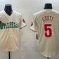 Philadelphia Phillies #5 Bryson Stott Cream Phanatic Limited Stitched Baseball Jersey