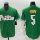 Philadelphia Phillies #5 Bryson Stott Green 2024 City Connect Stitched Baseball Jerseys