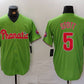 Philadelphia Phillies #5 Bryson Stott Green With Patch Stitched Cool Base Baseball Jersey