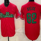 Philadelphia Phillies #62 Jason Kelce Red Limited Stitched Baseball Jersey