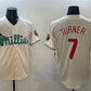 Philadelphia Phillies #7 Trea Turner Cream Phanatic Limited Stitched Baseball Jersey