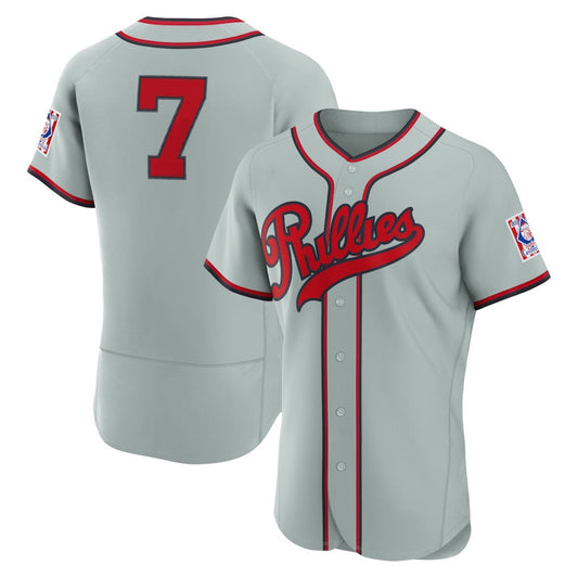 Philadelphia Phillies #7 Trea Turner Gray 2026 Field of Dreams Authentic Baseball Jersey