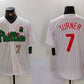 Philadelphia Phillies #7 Trea Turner White Green Cool Base Stitched Baseball Jersey