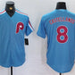 Philadelphia Phillies #8 Nick Castellanos Blue Cool Base Stitched Baseball Jersey