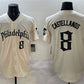 Philadelphia Phillies #8 Nick Castellanos Cream Gothic Vapor Limited Stitched Baseball Jersey
