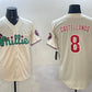 Philadelphia Phillies #8 Nick Castellanos Cream Phanatic Limited Stitched Baseball Jersey