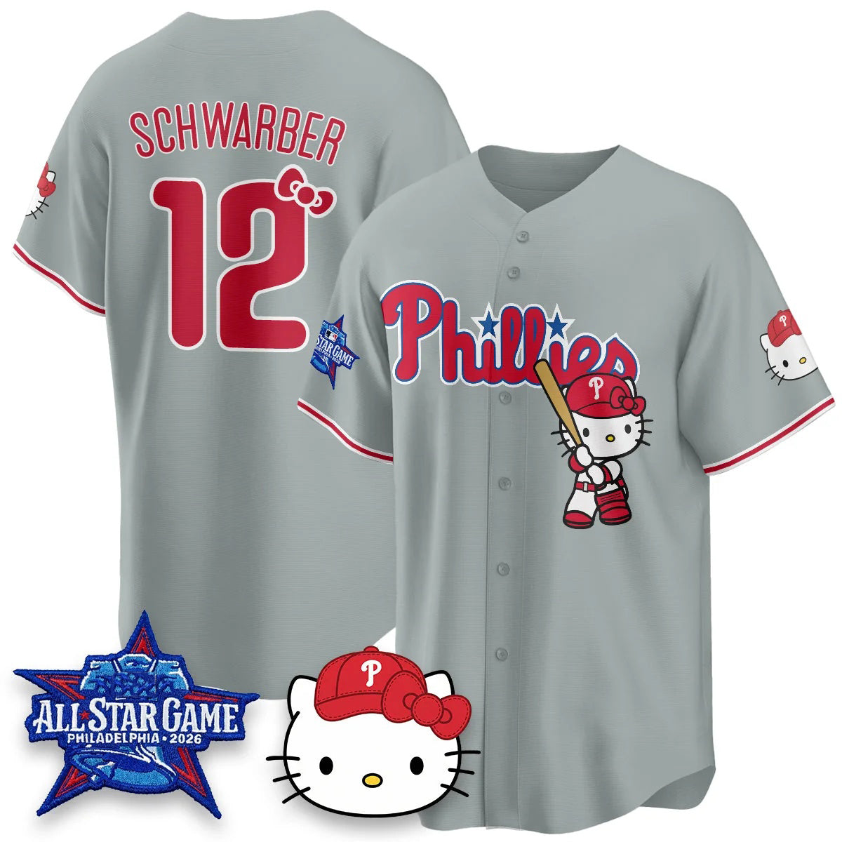 Philadelphia Phillies #12 Kyle Schwarbe Gary Puhics Meow KT Vapor Limited V2 Stitched Jersey
