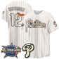 Philadelphia Phillies #12 Kyle Schwarbe White Puhics Halloween 2026 Vapor Limited Stitched Jerseys