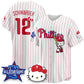 Philadelphia Phillies #12 Kyle Schwarbe White Puhics Meow KT Vapor Limited V2 Stitched Jersey