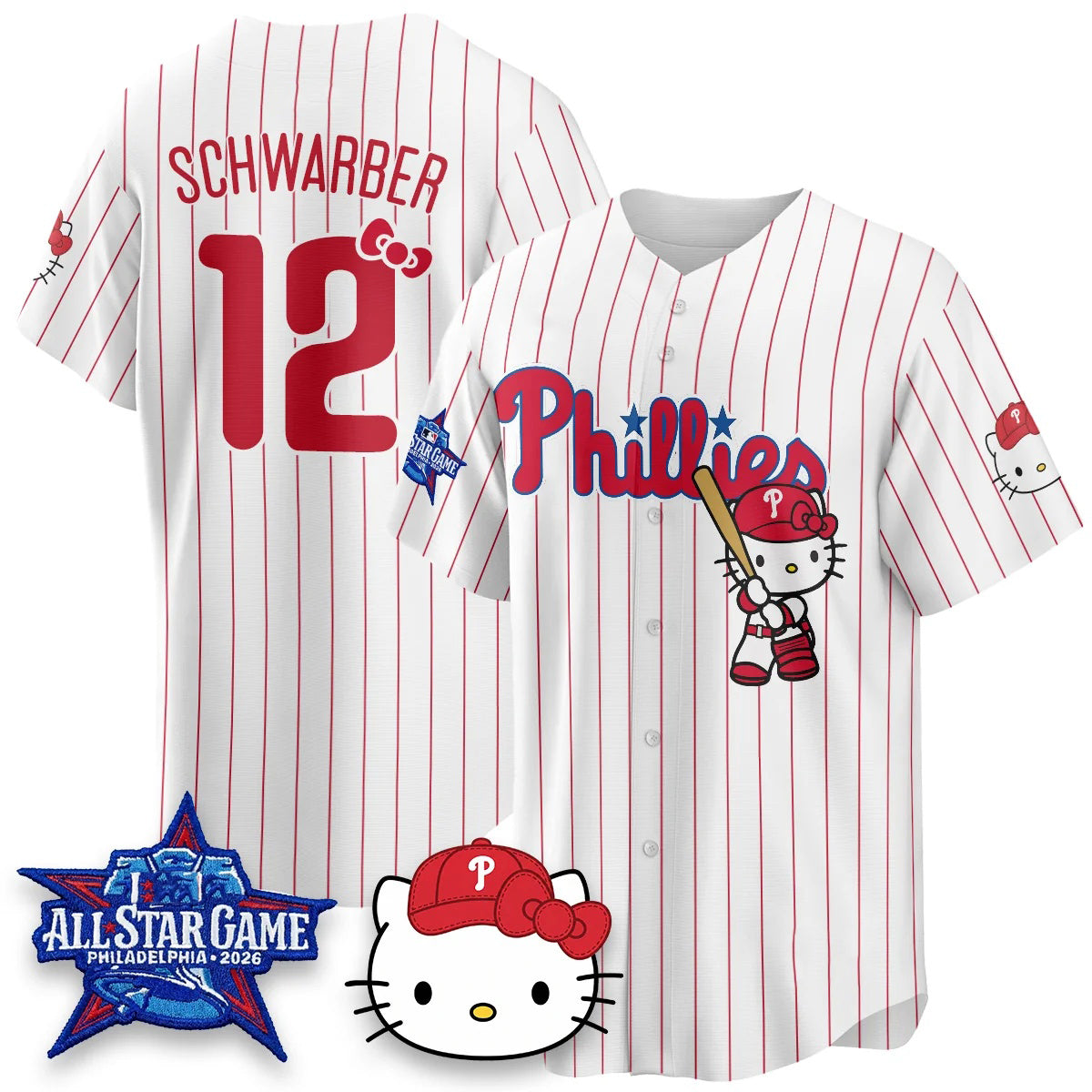 Philadelphia Phillies #12 Kyle Schwarbe White Puhics Meow KT Vapor Limited V2 Stitched Jersey