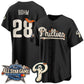 Philadelphia Phillies #28 Alec Bohm Black Puhics Halloween 2026 Vapor Limited Stitched Jersey