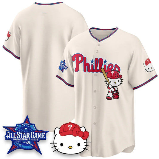 Philadelphia Phillies Cream Puhics Meow KT Vapor Limited V2 Stitched Jersey