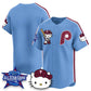Philadelphia Phillies Light Blue Puhics Meow KT Vapor Limited V2 Stitched Jersey
