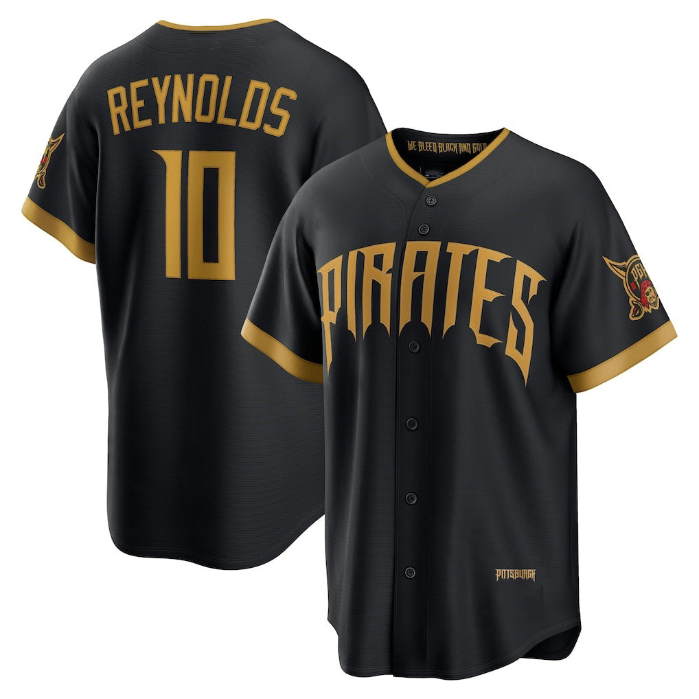 Pittsburgh Pirates #10 Bryan Reynolds Black 2026 City Connect Stadium Stitched Baseball Jersey