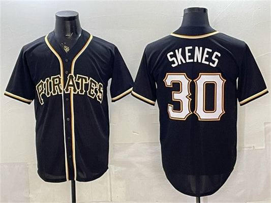 Pittsburgh Pirates #30 Paul Skenes 2026 Fashion Black Out Stitched Baseball Jersey