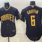 Pittsburgh Pirates #6 Konnor Griffin Black 2026 City Connect Stadium Stitched Baseball Jersey
